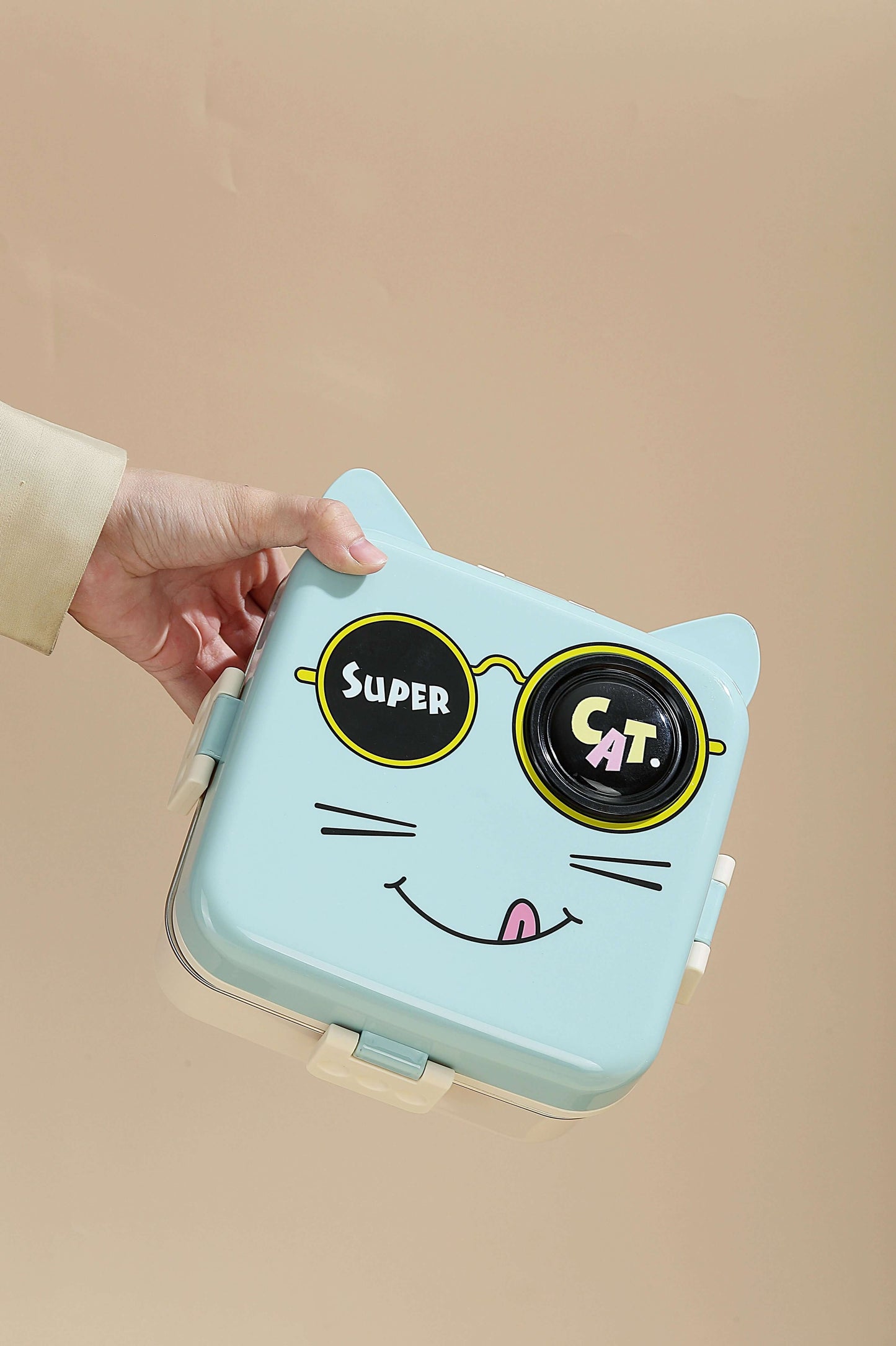 Baby Kitty Double Decker Stainless Steel Kids Bento Box