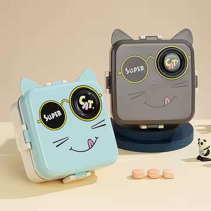 Baby Kitty Double Decker Stainless Steel Kids Bento Box